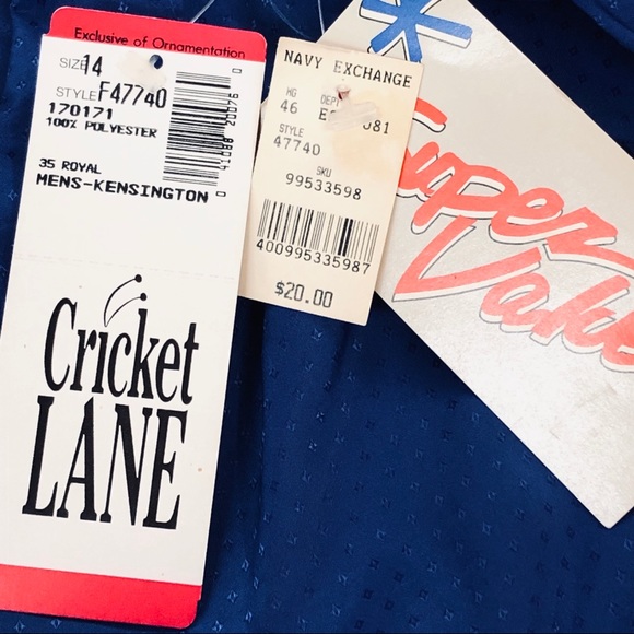 Vintage 80’s 90’s Cricket Lane blue blouse - Picture 6 of 6